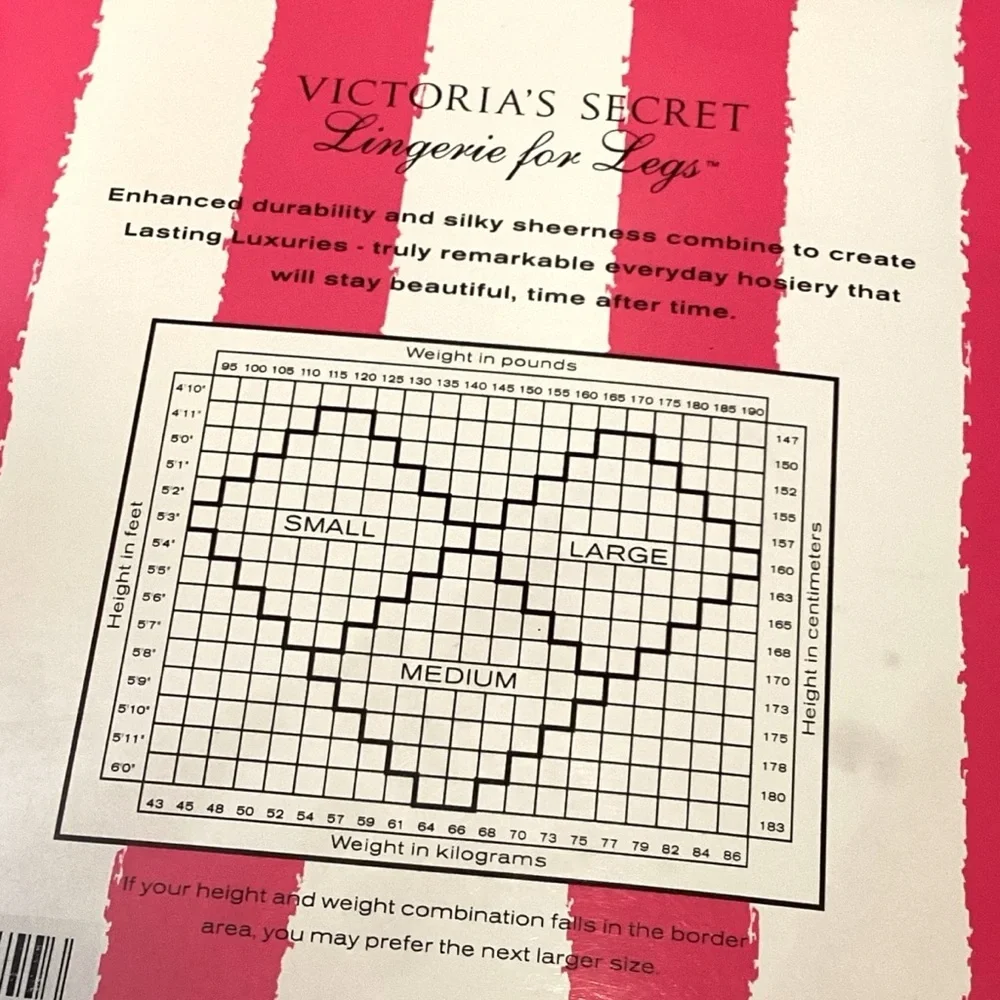 Vintage Victoria’s Secret Lasting Luxuries Pantyhose –‎ Espresso (Medium) NWT